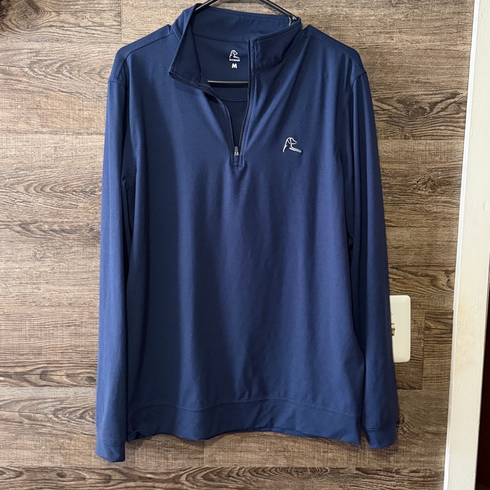 Rhoback Navy Blue Quarter-Zip Pullover
